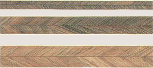 Walnut Feather Inlays - with white line